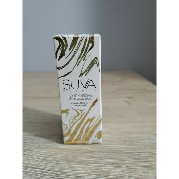 Suva Beauty Liquid Chrome Illuminating Drops ~ Trust Fund ~ 0.5 fl oz New Boxed - Picture 2 of 5